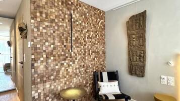 Double Room, 1 King Bed, Private Bathroom, Pool View | Memory-foam beds, in-room safe, individually decorated