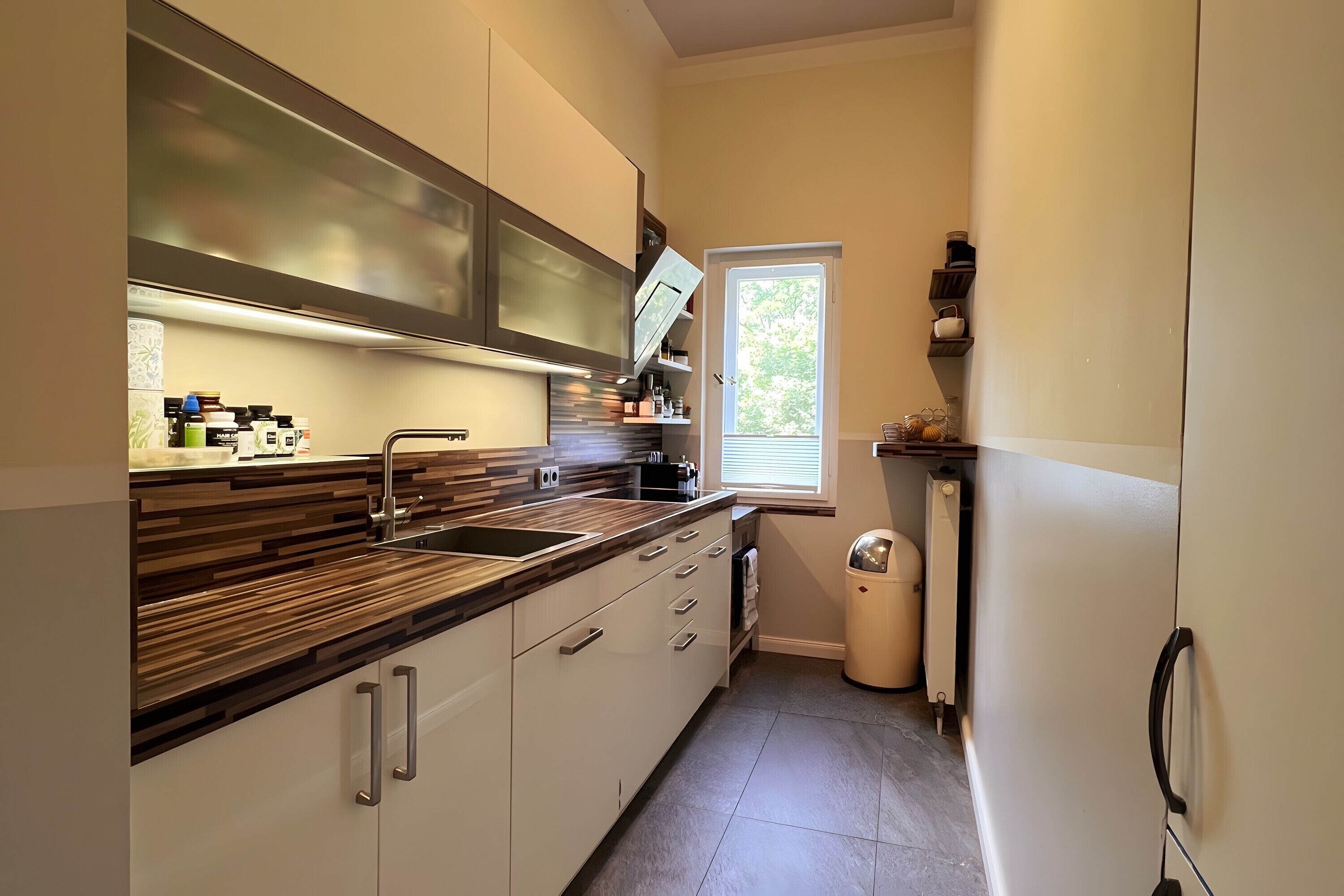 Refrigerador, horno, parrilla de estufa y lavavajillas 