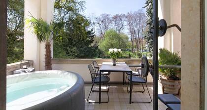 Wohnen wie im Palais - Exklusive Belle-Etage mit Wintergarten, Veranda und Jacuzzi