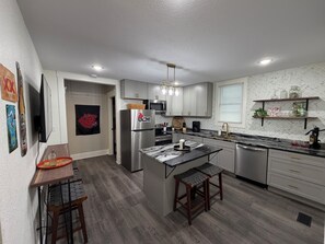 Microwave, oven, stovetop, dishwasher