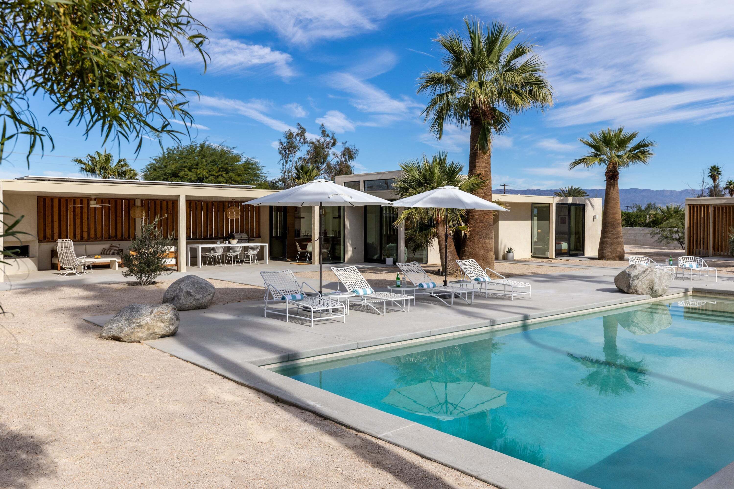 A heated pool