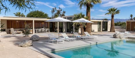 A heated pool