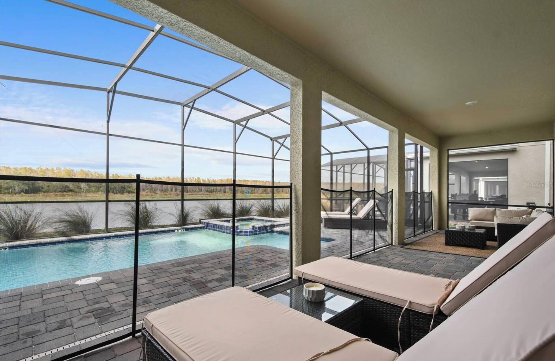 Una piscina riscaldata