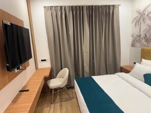 Deluxe Double or Twin Room, City View | Desk, laptop workspace, iron/ironing board, free WiFi - Hibiscus Elite Hotel (greater noida)