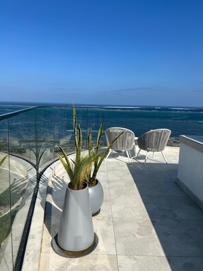 Terrace/patio - Imma's Elite 5 Stars Living Nyali (King Size Bed). Close to the Beach. (Mombasa)