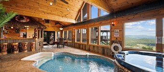 7,000 SqFt Lodge | Indoor Pool, Home Theater, Pub + Mountain Views