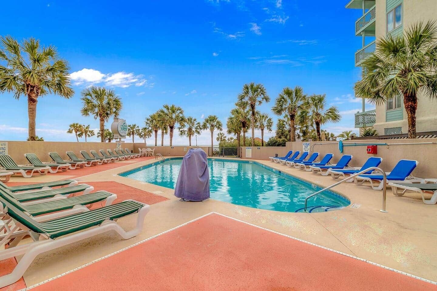 A heated pool