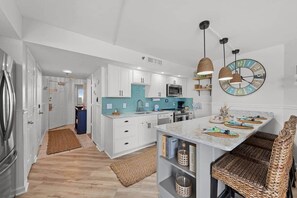 Fridge, microwave, oven, stovetop - Rest Ashore | Luxury 1BR w/ Stunning Ocean Views (Myrtle Beach)