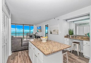 TV, fireplace - Oceanfront | 3BR Sleeps 8 | Indoor Pool + Views (North Myrtle Beach)