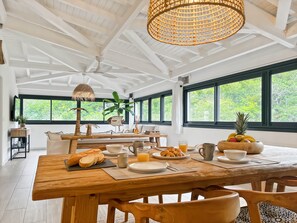 Dining - Pearl of the bay, beautiful 2 bedrooms in Anse Marcel (Cul-de-Sac)