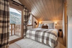 5 bedrooms, iron/ironing board, free WiFi, bed sheets - Chalet Quatre Coeurs with sauna in Saint Gervais (Saint-Gervais-les-Bains)