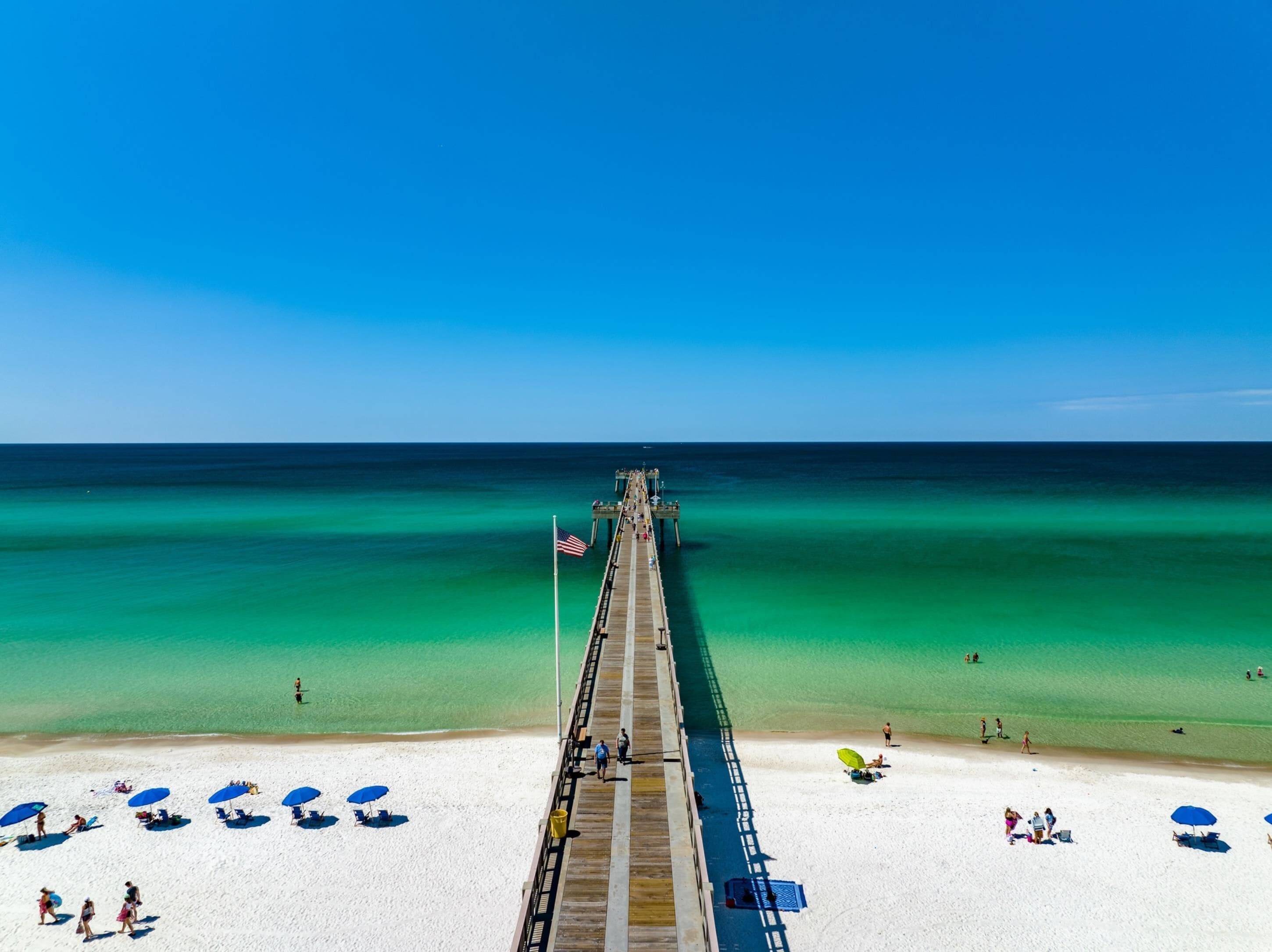 Beach nearby, white sand