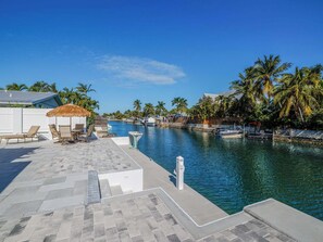 Terrace/patio - Beautiful Key Haven Home with Pool and Dock (Key West)