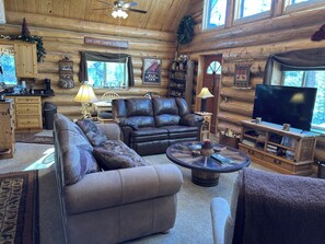 TV, fireplace - Gorgeous 1-bedroom plus loft cabin in historic Leadville perfect for a getaway! (Leadville)