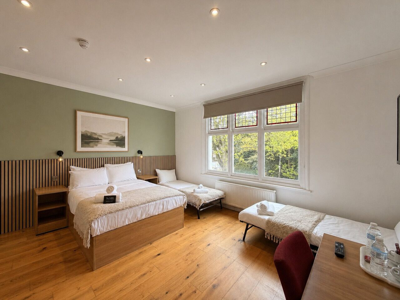 Iron/ironing board, travel crib, WiFi, bed sheets
