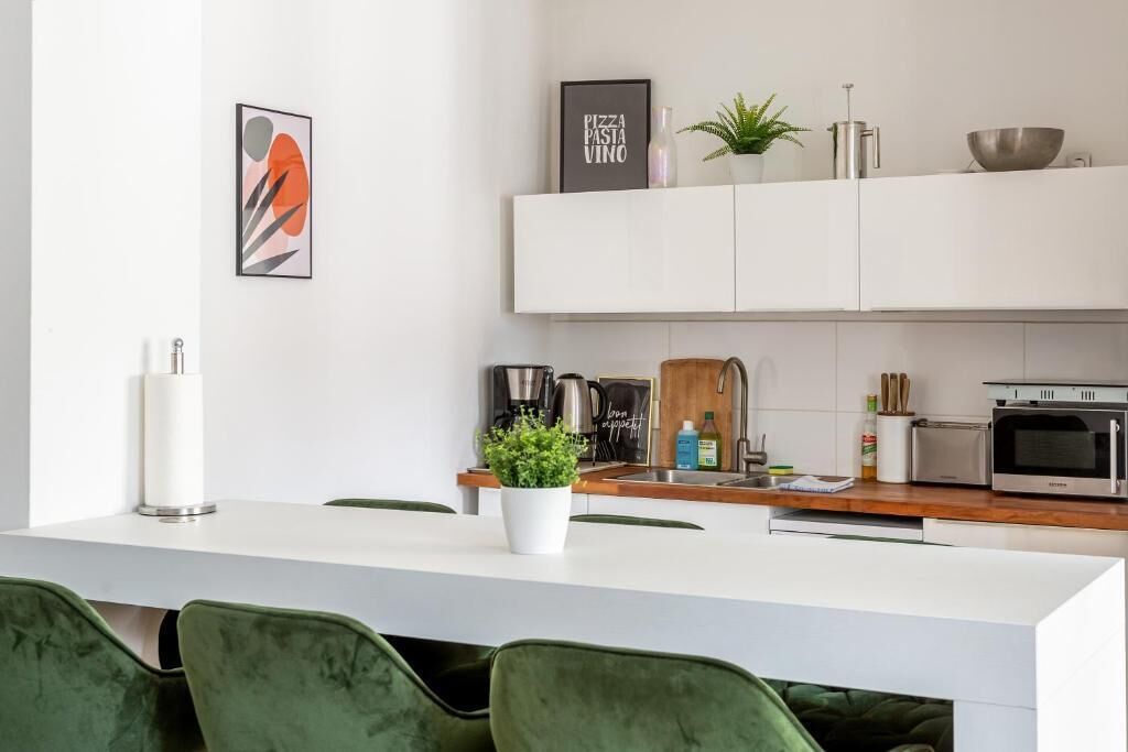 Deluxe appartement, 2 slaapkamers, keuken | Privékeuken