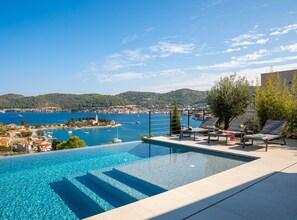 A heated pool - Breathtaking Villa Vis Five Bedroom Villa with the Pool (Vis)