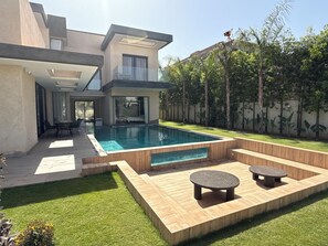 Pool - Ayline house luxury Marrakech Relaxation area Atlas view (مراكش)