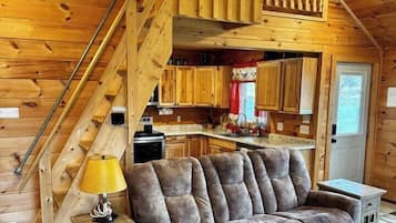 Een televisie en een open haard