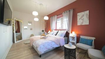 Bügeleisen/Bügelbrett, WLAN, Bettwäsche