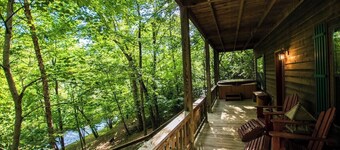 Hunker Down by the Creekbank in this Cozy Private