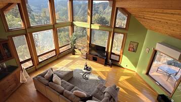 Smart TV, fireplace, printers