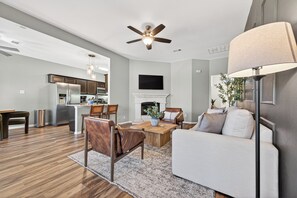 Living area - Pool Oasis Paradise by the Lake: gameroom, firepit (Montgomery)