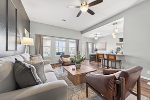 Living area - Pool Oasis Paradise by the Lake: gameroom, firepit (Montgomery)