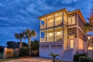 Exterior - Toes in the Sand | Private Pool | Golf Cart | Minutes to the Gulf | Firepit | Luxury 5BR Home (Destin)