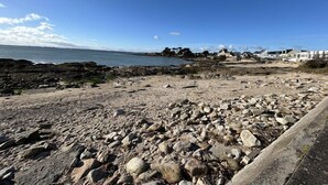 Vlak bij het strand