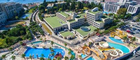 Indoor pool, outdoor pool