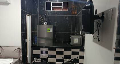 Studio apartment with bedroom, kitchen, and bathroom, comfortable and cozy, independent.