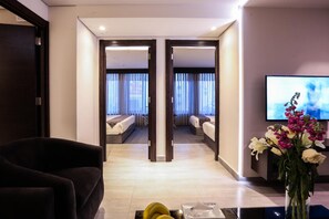 Living area - Khuttar Furnished Apartments (Amman)