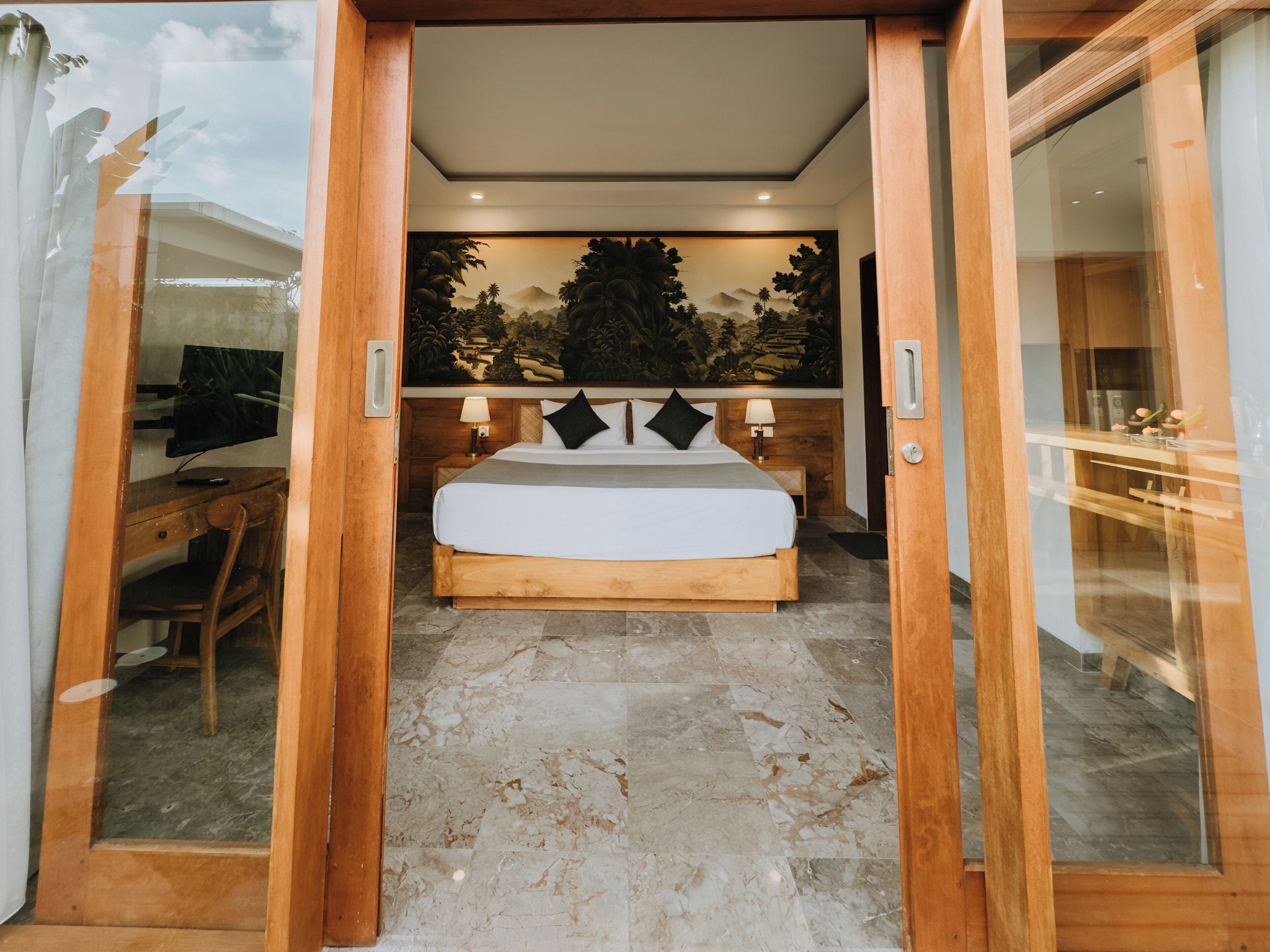 Ruang kerja ramah laptop dan Wi-Fi gratis