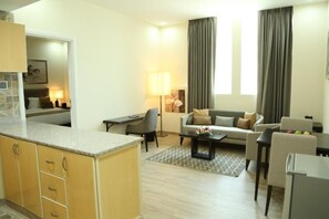 Living area - Uptown Apartments by Gewan (Al-Fujairah)