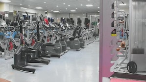 A gym with multiple treadmills lined up in rows. - Florida Inn Najran (Nejran)