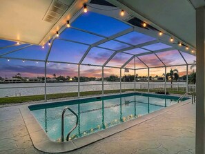 Pool - Canalfront Sunrise Paradise Pool 3BR 2BA Sleeps 12 (Port Charlotte)