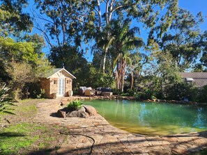 Outdoor pool - Romantic 1BR Hills Hideaway · Fireplace & Natural Pool - Perth hills (Darlington)