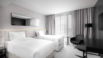 Room, 2 Twin Beds, Non Smoking | In-room safe, desk, blackout drapes, soundproofing