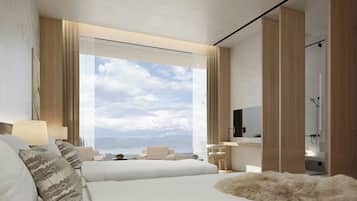 Room, 2 Double Beds, Lake View | Premium bedding, down comforters, memory foam beds, free minibar items