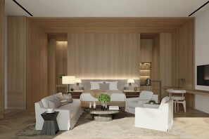 Junior Suite, 1 King Bed, Garden View | Premium bedding, down duvets, memory-foam beds, free minibar items - The Dali EDITION(SM) (DALI)