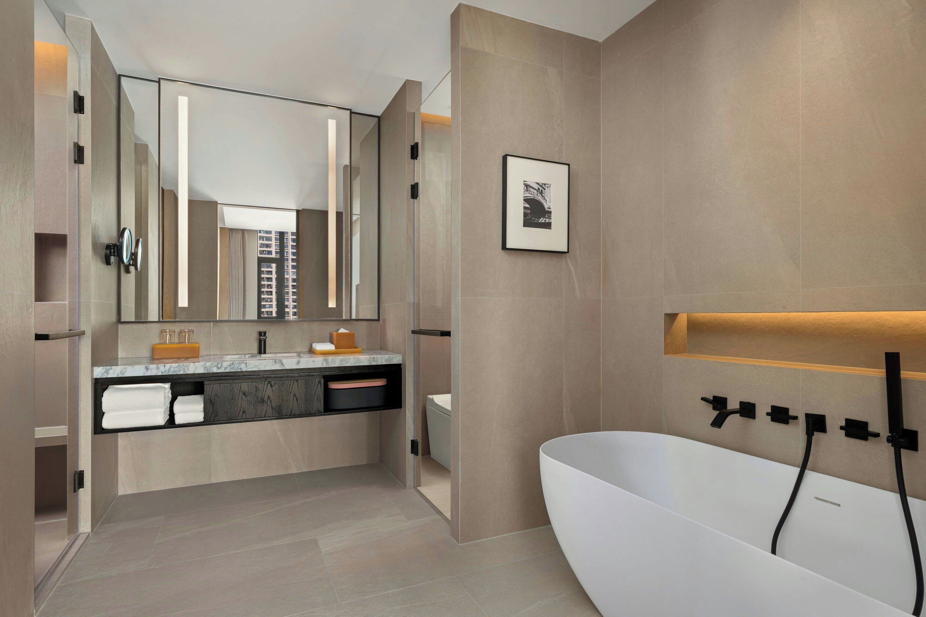 Suíte premium, 1 cama King, vista para a cidade | Banheiro