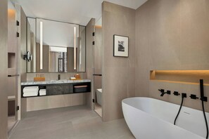Suite Premium, 1 cama de matrimonio grande, vistas a la ciudad | Baño