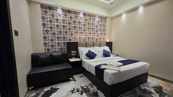 Quarto premium | Wi-Fi de cortesia, roupa de cama