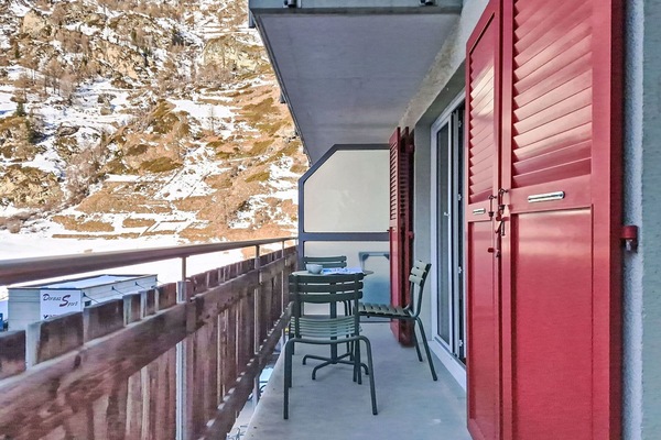 Wohnung, Gebirge, Winter, Glazialmorphologie, Balkon, Stuhl, Alpen, Schnee, Einfrieren