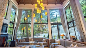 Villa Luxury, vista giardino | Area soggiorno