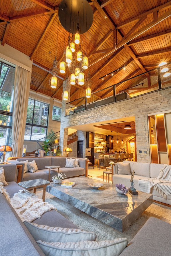 Biệt thự Cao cấp, quang cảnh vườn | Khu phòng khách