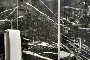Luxury Suite, City View | Bathroom | Shower, hair dryer, slippers, towels - Lavender Premier (Bengaluru)