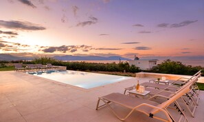 Outdoor pool, a heated pool - Vista Mare Gold Villa Heated Pool (Dramia)