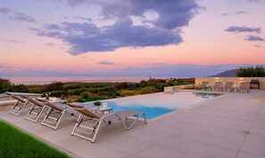 Outdoor pool, a heated pool - Vista Mare Gold Villa Heated Pool (Dramia)